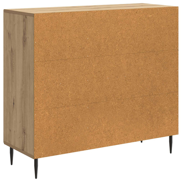 vidaXL Buffet chêne artisanal 89 x 34,5 x 80 cm bois d'ingénierie
