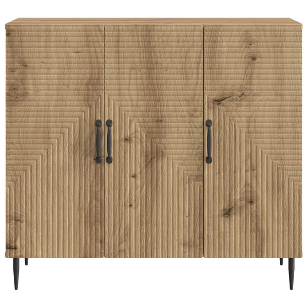 vidaXL Buffet chêne artisanal 89 x 34,5 x 80 cm bois d'ingénierie