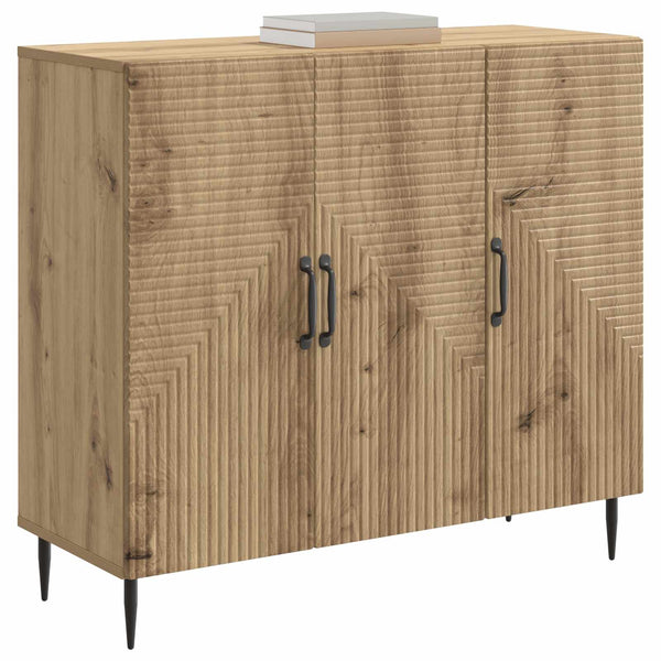 vidaXL Buffet chêne artisanal 89 x 34,5 x 80 cm bois d'ingénierie