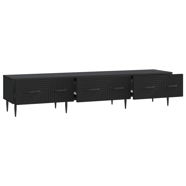 Schwarzer TV-Schrank 147 cm