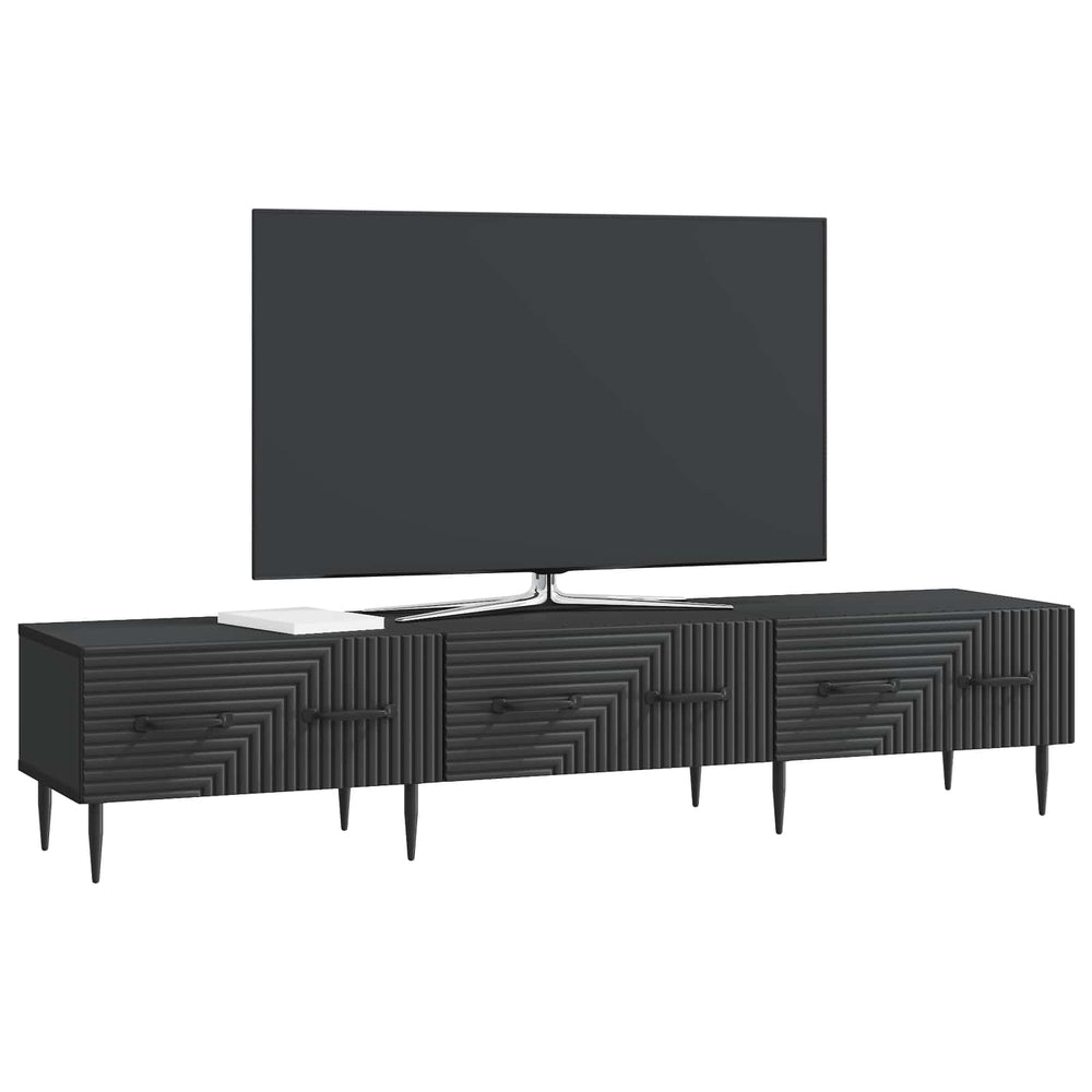 Schwarzer TV-Schrank 147 cm
