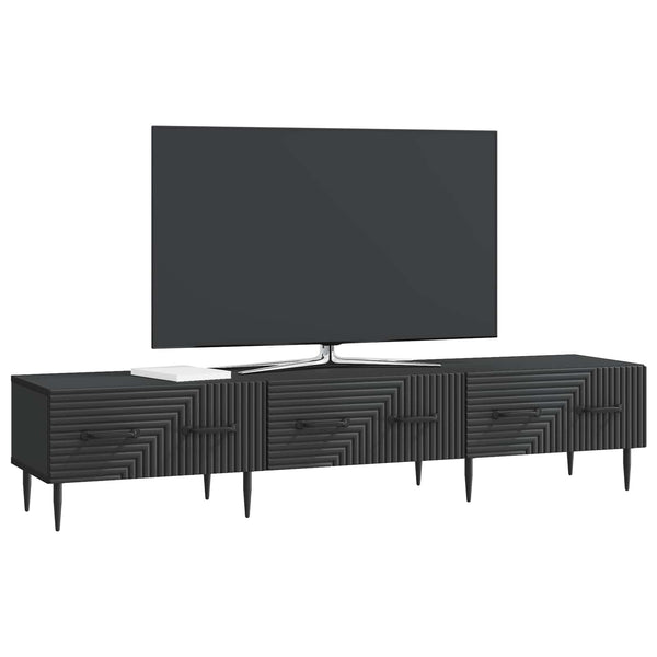 Schwarzer TV-Schrank 147 cm