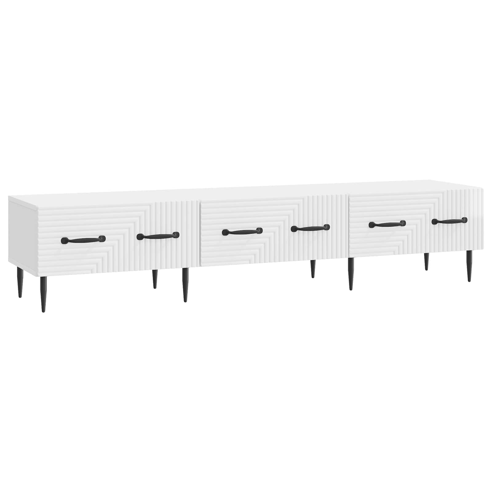 TV-Schrank Hochglanz Weiß 147 cm