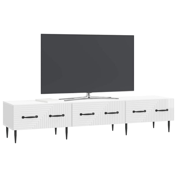 TV-Schrank Hochglanz Weiß 147 cm