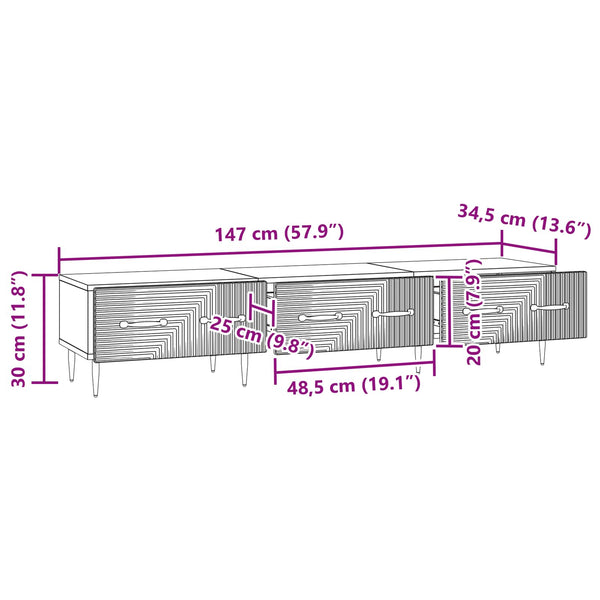 TV-Schrank Altholz 147 cm