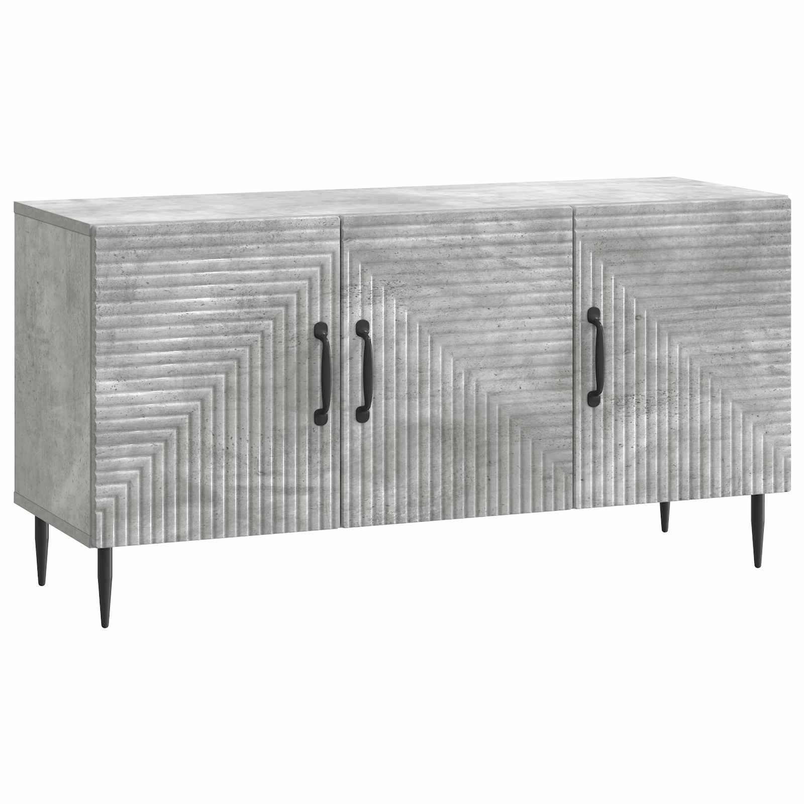Betongrauer TV-Schrank, 99 cm