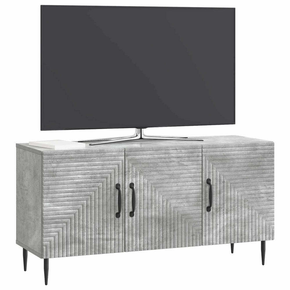 Betongrauer TV-Schrank, 99 cm