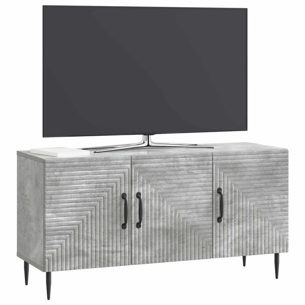 Betongrauer TV-Schrank, 99 cm