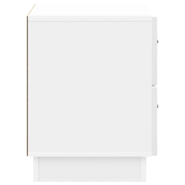 Nachttisch Weiß Hochglanz 62cm