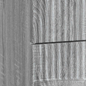 Grauer Nachttisch Sonoma, 62 cm
