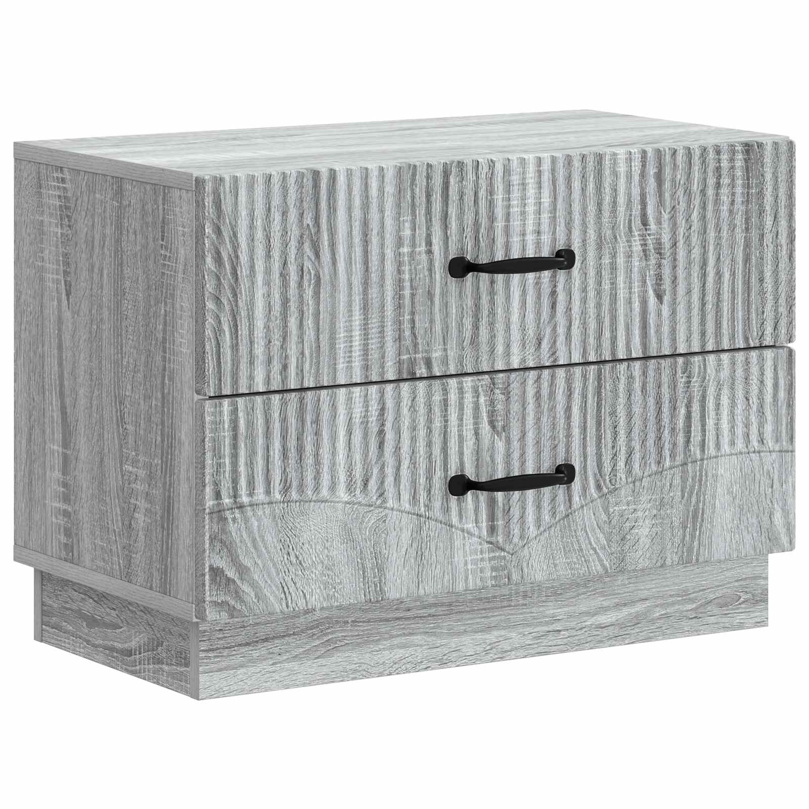 Grauer Nachttisch Sonoma, 62 cm