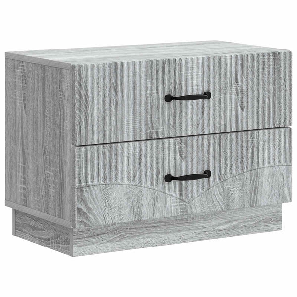 Grauer Nachttisch Sonoma, 62 cm