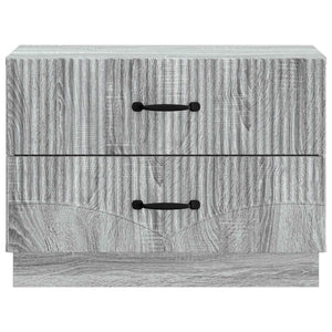 Grauer Nachttisch Sonoma, 62 cm