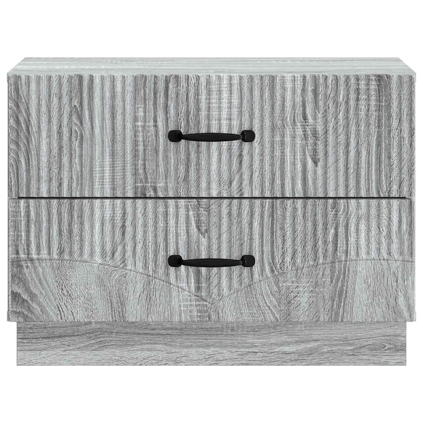 Grauer Nachttisch Sonoma, 62 cm