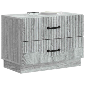 Grauer Nachttisch Sonoma, 62 cm