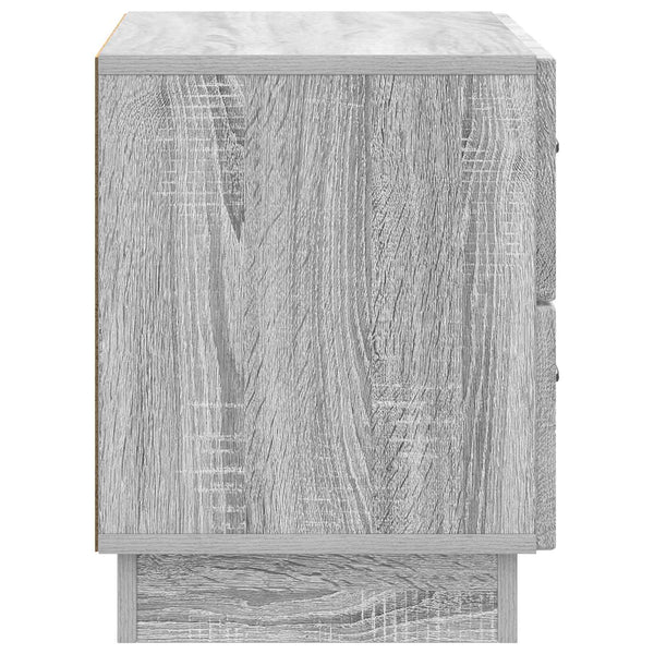Grauer Nachttisch Sonoma, 62 cm