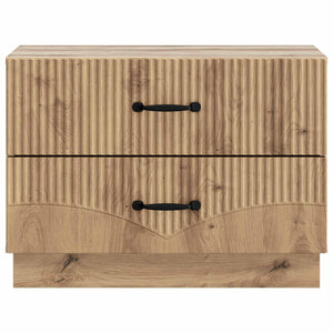 vidaXL Table de chevet chêne artisan 62 x 34,5 x 44,5 cm bois d'ingénierie