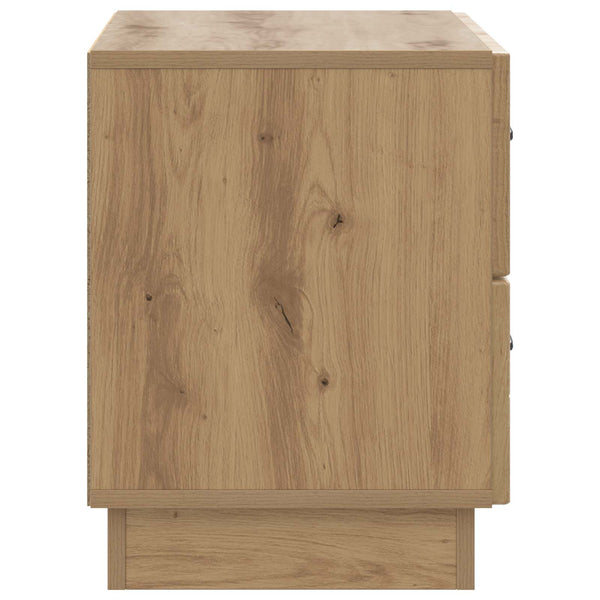 vidaXL Table de chevet chêne artisan 62 x 34,5 x 44,5 cm bois d'ingénierie
