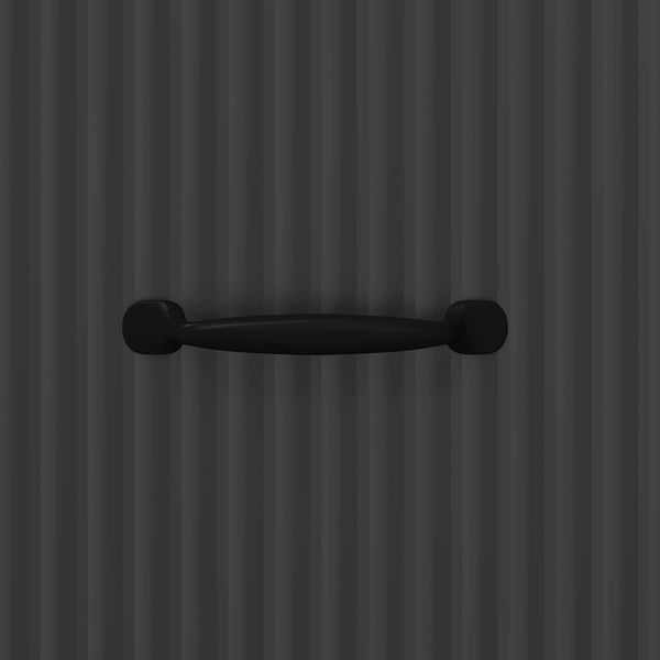 Schwarzer Schubladenschrank Holzwerkstoff