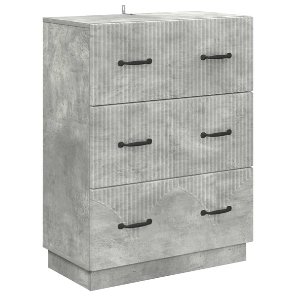 Betongrauer Schubladenschrank 66x34,5x87cm