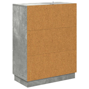 Betongrauer Schubladenschrank 66x34,5x87cm