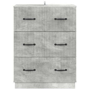 Betongrauer Schubladenschrank 66x34,5x87cm