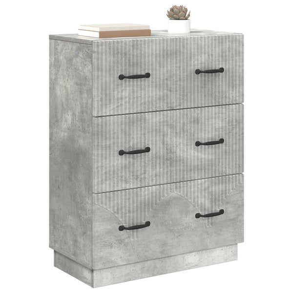 Betongrauer Schubladenschrank 66x34,5x87cm