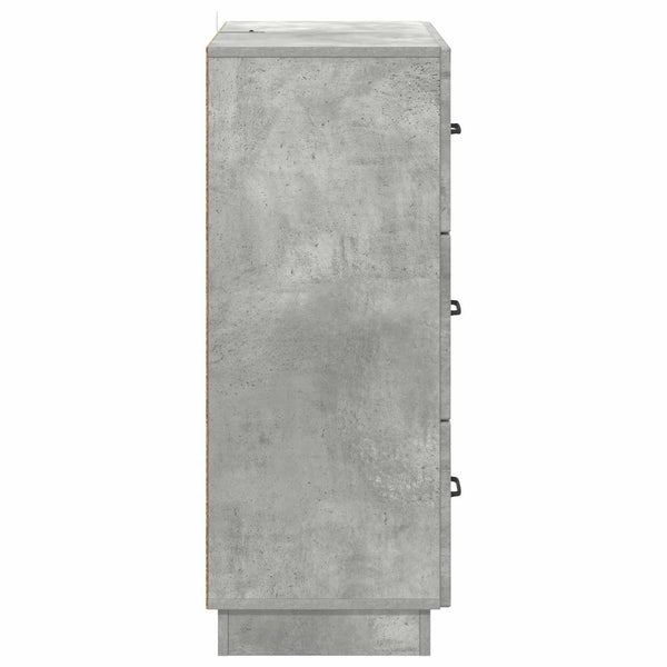 Betongrauer Schubladenschrank 66x34,5x87cm
