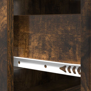 vidaXL Armoire à tiroirs Chêne fumé 66 x 34,5 x 87 cm