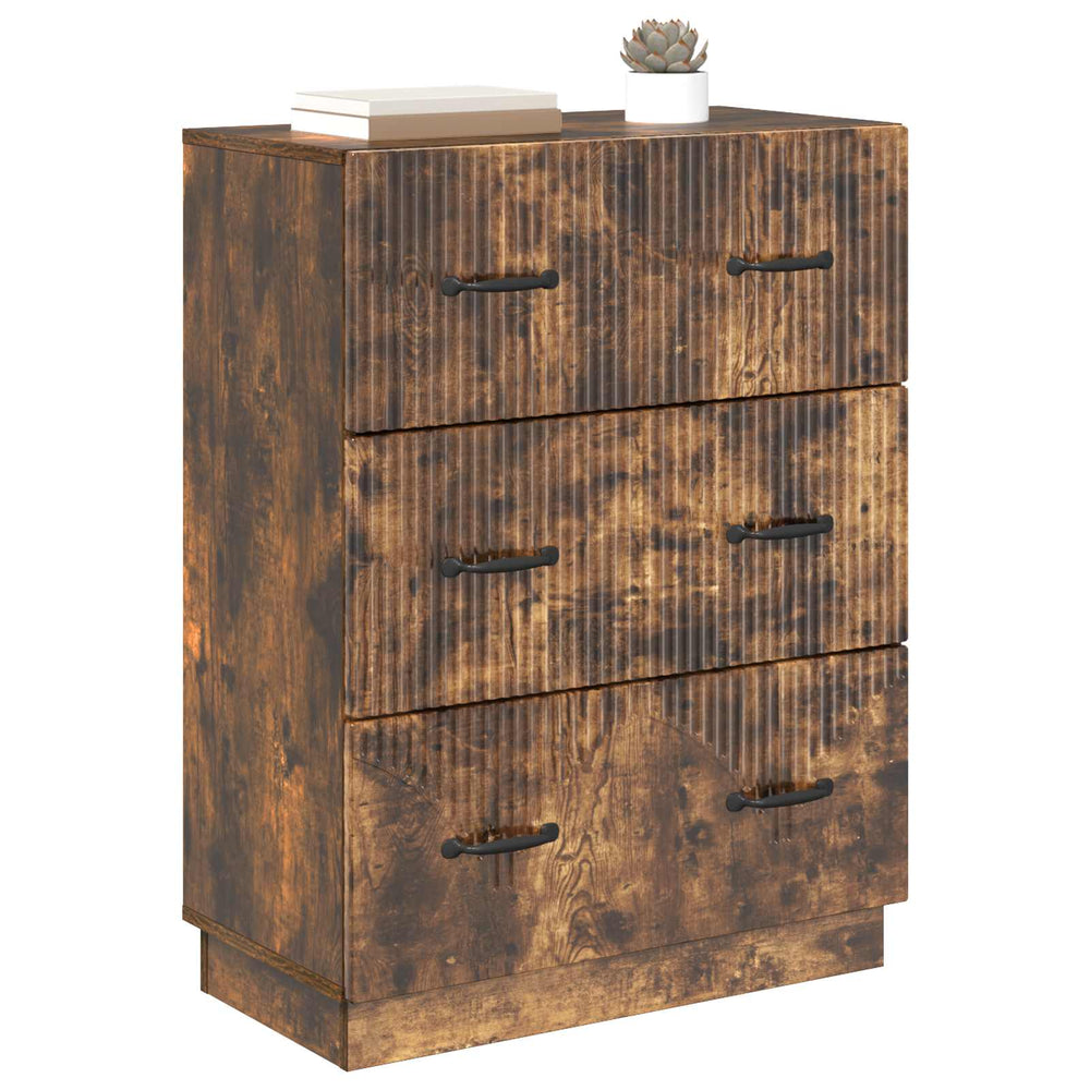 Schubladenschrank Geräucherte Eiche 66x34,5x87cm