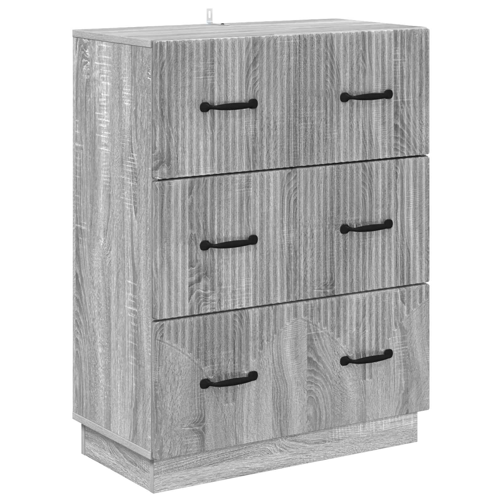 Grauer Schubladenschrank Sonoma, 66 cm