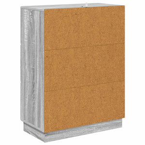 Grauer Schubladenschrank Sonoma, 66 cm