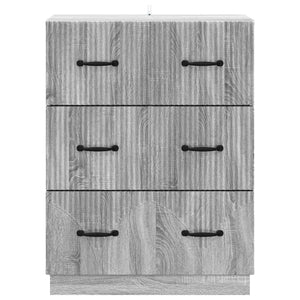Grauer Schubladenschrank Sonoma, 66 cm