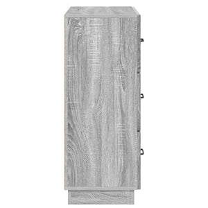 Grauer Schubladenschrank Sonoma, 66 cm