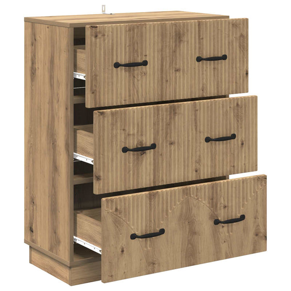 Schubladenschrank Artisan Eiche 66x34,5x87 cm