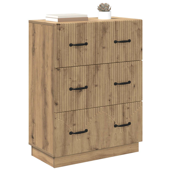 Schubladenschrank Artisan Eiche 66x34,5x87 cm