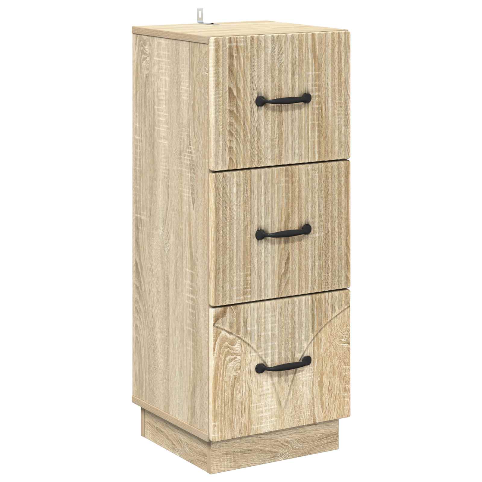 Schubladenschrank Sonoma Eiche, 87 cm hoch
