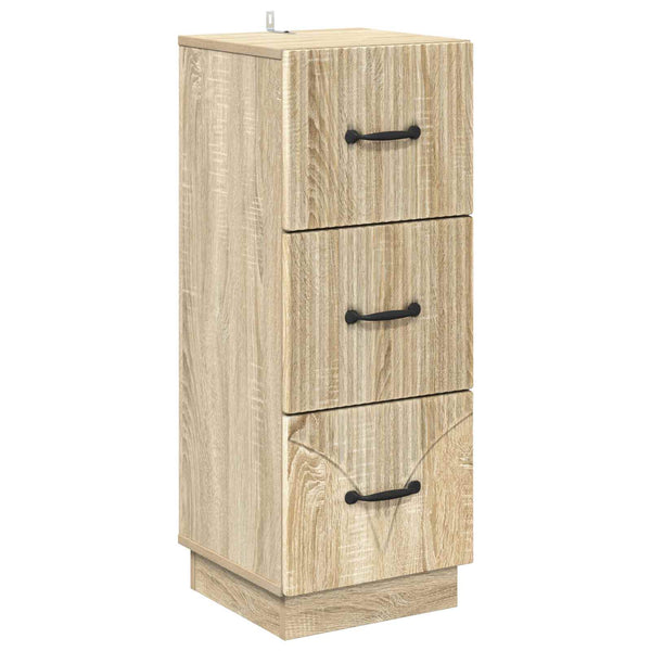 Schubladenschrank Sonoma Eiche, 87 cm hoch