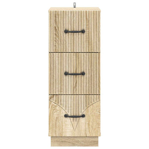 Schubladenschrank Sonoma Eiche, 87 cm hoch