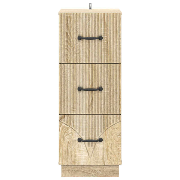 Schubladenschrank Sonoma Eiche, 87 cm hoch