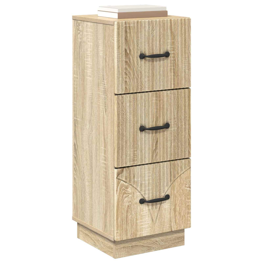 Schubladenschrank Sonoma Eiche, 87 cm hoch