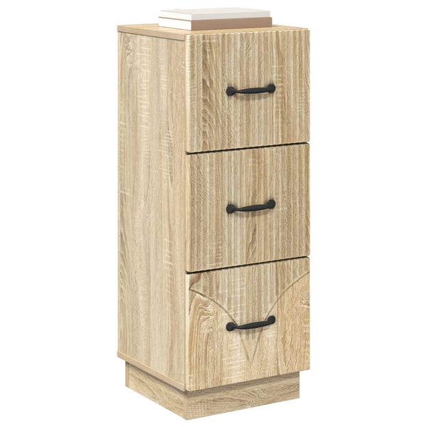 Schubladenschrank Sonoma Eiche, 87 cm hoch