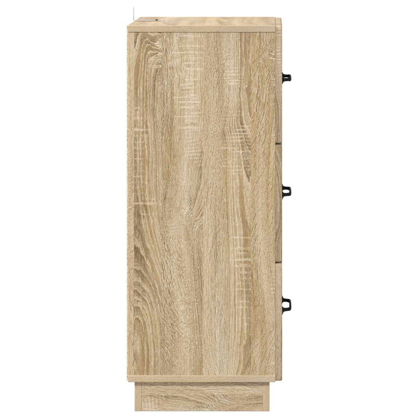 Schubladenschrank Sonoma Eiche, 87 cm hoch