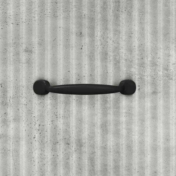 Betongrauer Schubladenschrank, 87 cm hoch