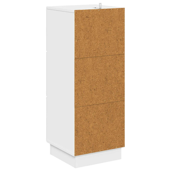Hochglanz Schubladenschrank Weiß 87 cm