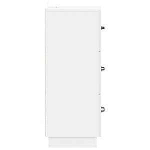 Hochglanz Schubladenschrank Weiß 87 cm