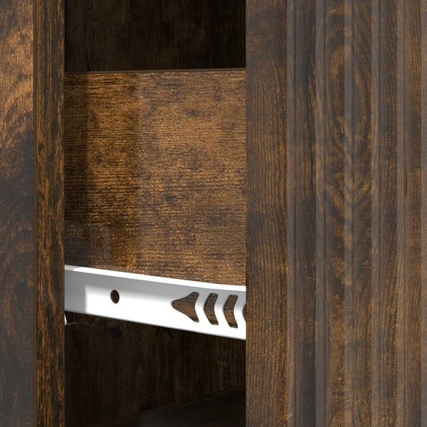 vidaXL Armoire à tiroirs Chêne fumé 33 x 34,5 x 87 cm