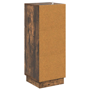 vidaXL Armoire à tiroirs Chêne fumé 33 x 34,5 x 87 cm