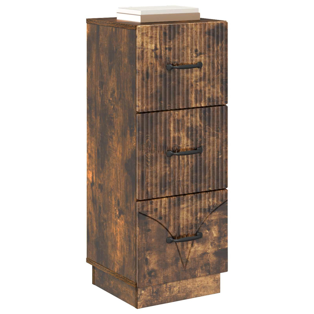 Schubladenschrank Geräucherte Eiche 87 cm