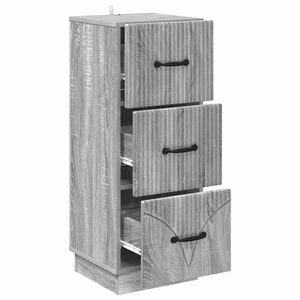 Schubladenschrank Grau Sonoma 87cm